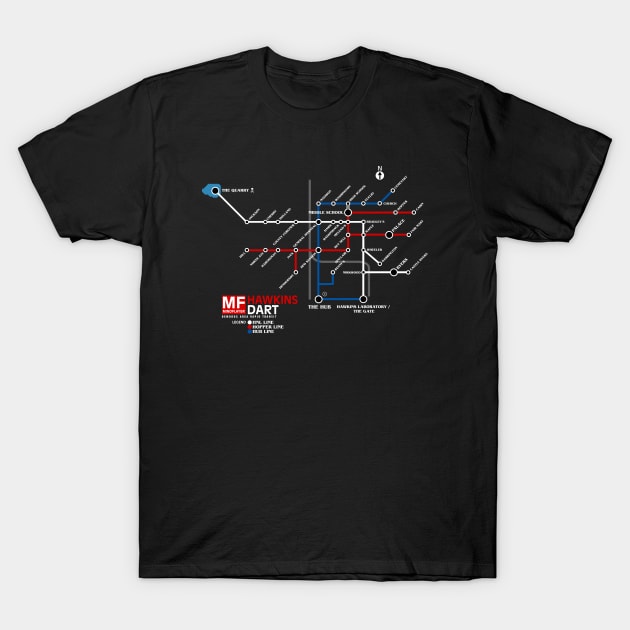 DART Demodog Area Rapid Transit T-Shirt by crocktees